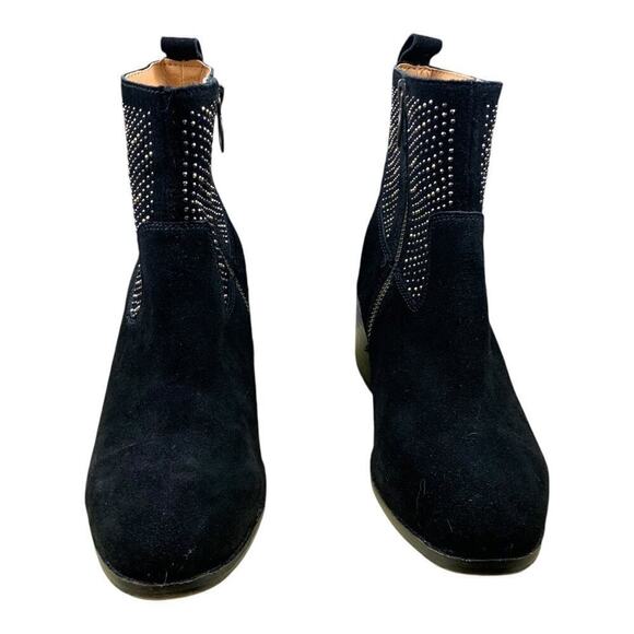 Latigo DOSA Black Suede Studded Ankle Boots Size 7 - Picture 3 of 10